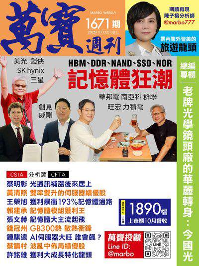 萬寶週刊 2025/11/13 [第1671期]:記憶體狂潮